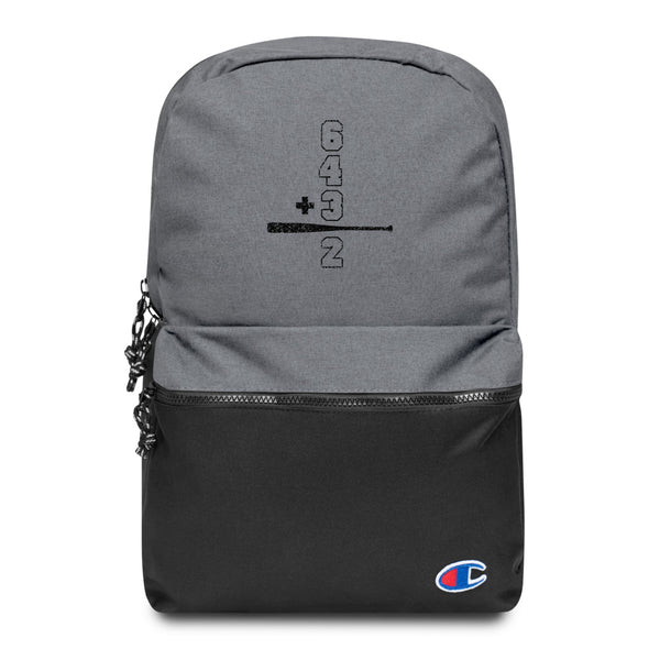 Double Play Math Embroidered Champion Backpack